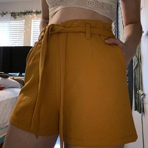 Paper bag tie shorts!